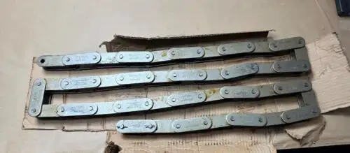 10' Senqcia C2120 3" Pitch Riveted Double Pitch Single Stranded Conveyor Chain