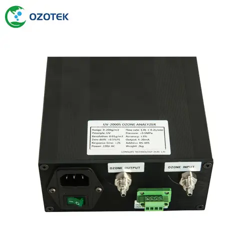 OZOTEK UV-2000S Analizzatore di gas di ozono con RS 485 per misurare la concentrazione di ozono