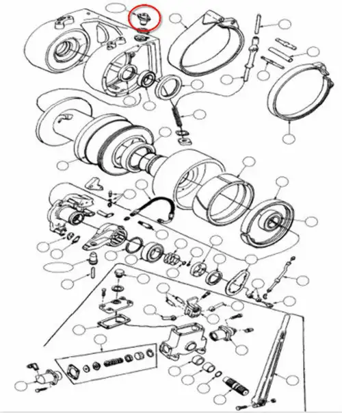 403337 Brake Cylinder Assembly Fits Cargo 28 Gearmatic 19