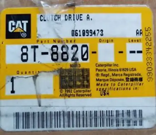 Caterpillar Clutch Drive Assy Mpn 8T-8820