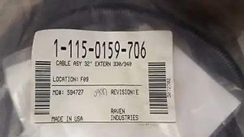 New Raven 330/340 Console/Flow Cable 32 115-0159-706