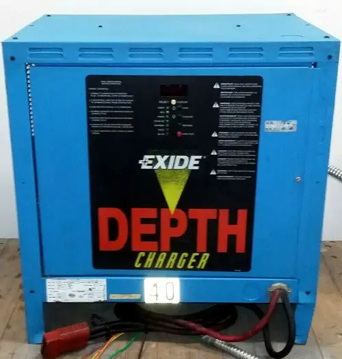 Exide D3E-12-1050 Depth Charger Forklift L-A Battery Charger - Needs Re-Wiring