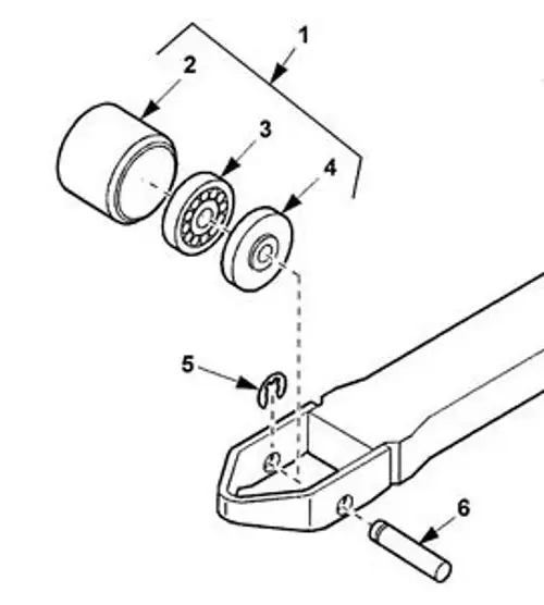 Wsx20 Wsx2035076002 Prime Mover Load Wheel Assy & Axle Replacement Kits X 2