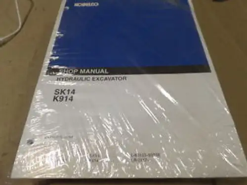Kobelco Sk14 K914 Excavator Shop Manual S/N L-60103 To 60216 Lr-0117--