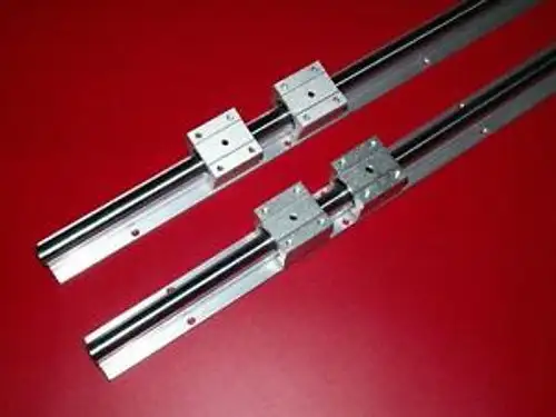 20Mm Sbr20-1625Mm Linear Slide Guide Shaft 2 Rail+4Sbr20Uu Bearing Block Cnc Set