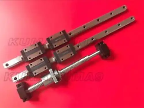 Ballscrew Sfe1616-400Mm+Bk/Bf12 End Bearing+20-400Mm Linear Guideway 2 Rail Cnc