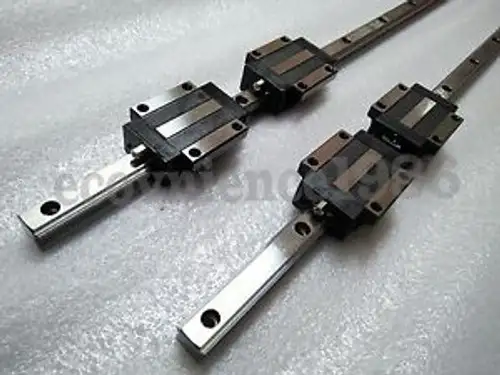 2 X Hsr25Ca-2R-1000 Mm Square Liner Rail & 4 Hsr25Ca Blcok Bearing