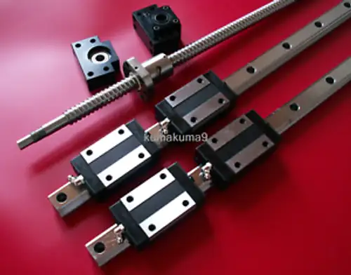 16Mm Ballscrew Rm1605-1000Mm+Bk/Bf12 End Bearing+15Mm Linear Guideway 2 Rail Cnc