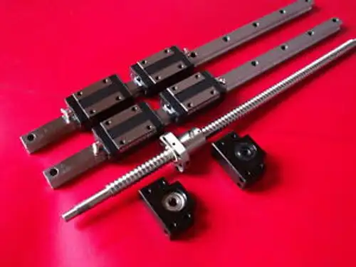 16Mm Ballscrew Rm1605-850Mm+Bk/Bf12 End Bearing+20Mm Linear Guideway 2 Rail Cnc