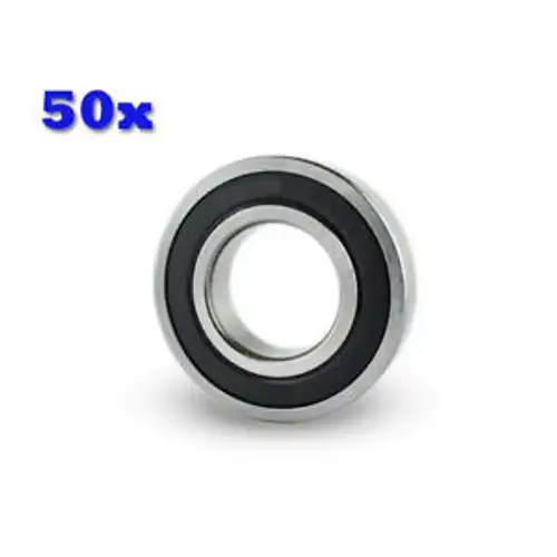 50Pc Premium 5201 2Rs Abec1 Double-Row Angular Contact Ball Bearing 12X32X16Mm