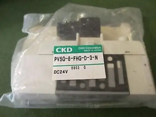 Ckd Pv5G-6-Fhg-D-3-N Pilot Operated Soft Spool Valve W Light/Surge Surpressor