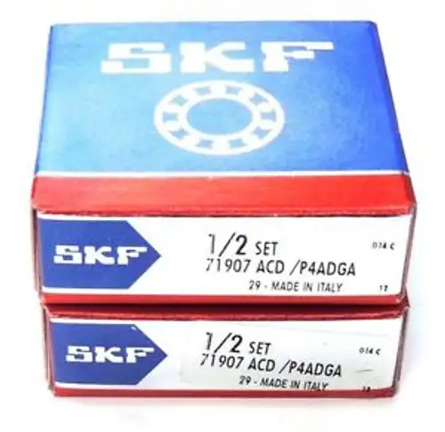 Set Of 2 Skf 71907 Acd /P4Adga Super Precision Bearings 71907Acdp4Adga