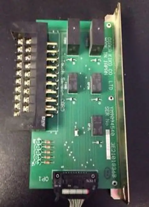 Osaka Kiko Ym 9094540. Part # 3E 2101836B Touch Sensor Card W 20 Pin Connector