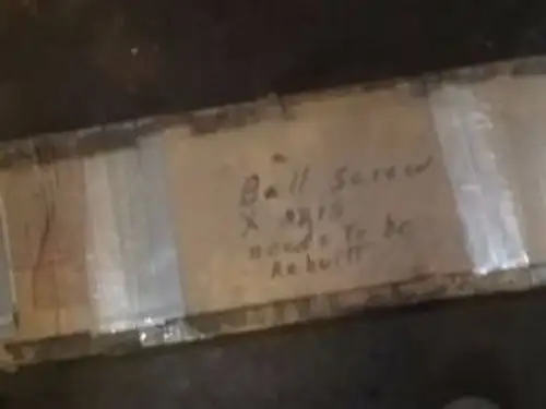 Mazak Ball Screw Axis Mp-4200 Ballscrew _ Mp4200 _For Parts Or Repair