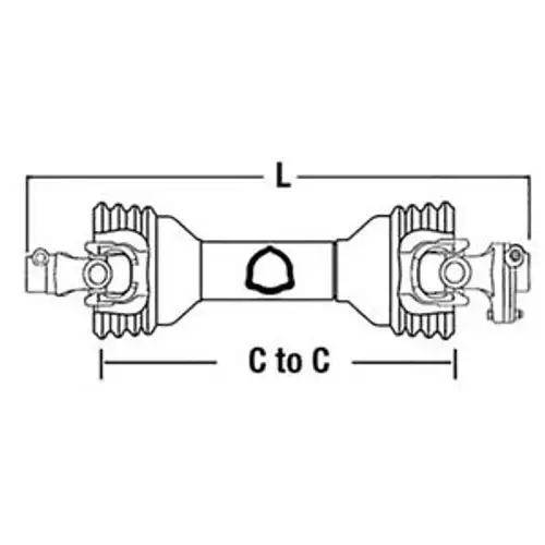 Cs43518 Bondioli & Pavesi Driveline W/ Shear Bolt Clutch 100 Series: Size 4