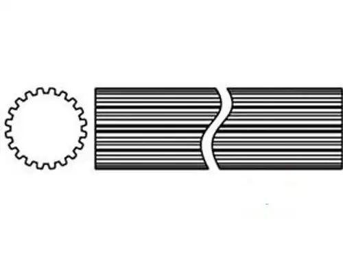D442120 Shafting 1-5/16 X 20 Spline Fits Domestic:14 Series 35 Series 44 Ser