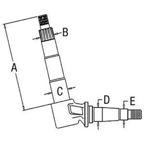A57443 Case David Brown Tractor Left Hand / Right Hand Spindle 930 1030