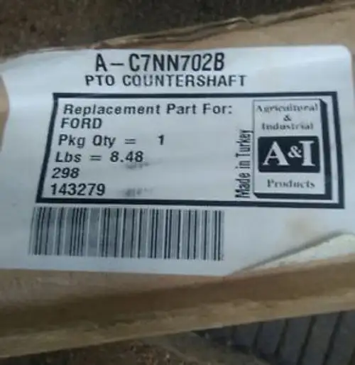 A-C7Nn702B Pto Countershaft Fits Many Ford Holland 2000 3000 4000 6 8 Speed