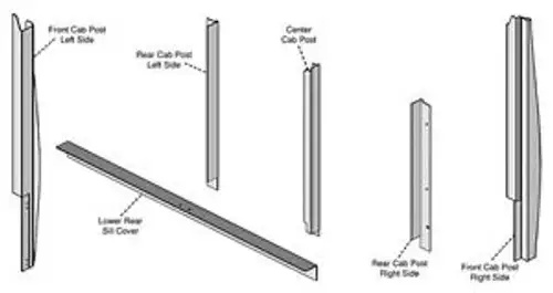 Amcih7110Cpk-E Corner Post Kit For Case Ih 7110 7120 7130 7140 7150 Tractors