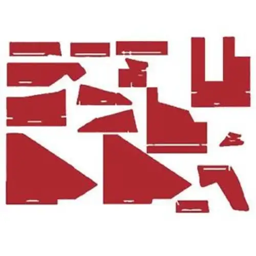 Cab Foam Kit With Headliner Red Material S/N 281933-301921 White 2-135 2-155