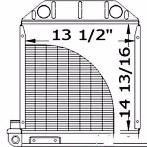 A-957E8005 Ford Radiator Dexta Ford Tractor Parts Brand