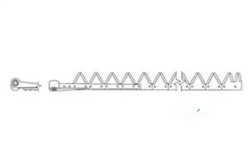 801-505 10 Chrome Underserated Bolt Fits Ford / Holland Windrower: 1100 (W/