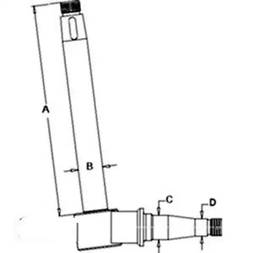 3389320 Spindle Rh Fits Deutz: D4006 D4506 D5206 D5506 D6206