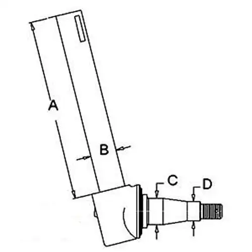 A-3697028M1 Massey Ferguson Parts Spindle Lh 375 383 390 390T 393 398