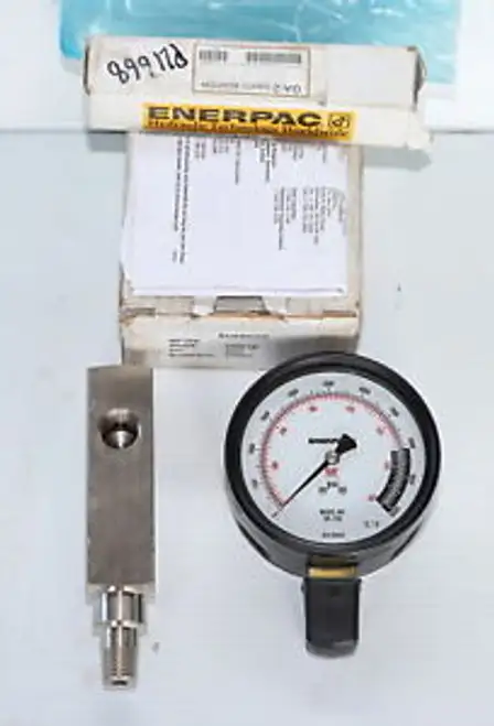 Enerpac Gp-10S 700Bar Pressure Gauge With Ga-2 Adapter 10 000Psi