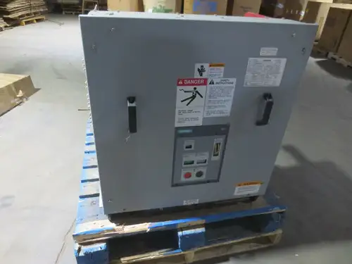 SIEMENS 15-GMI-750-1200-58 AC HIGH VOLTAGE CIRCUIT BREAKER SGIM-3268F