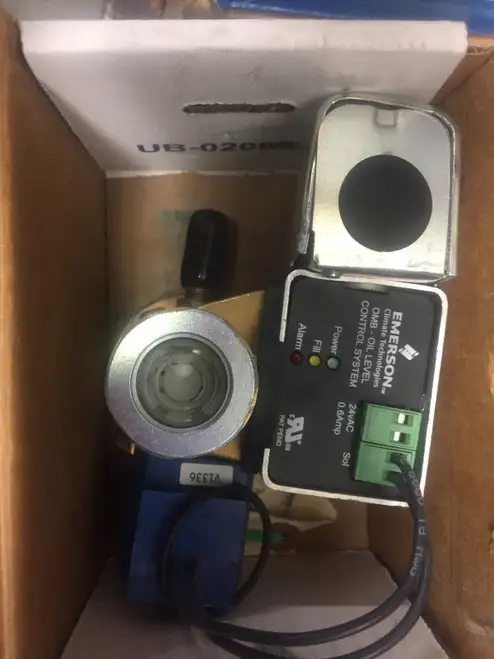 Emerson Omb-Jb1 Oil Management System Pcn: 065365 Oil Level Protection Control