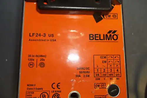 Belimo B222+Lf24-3 Us : 2-Way 1 Stainless Steel 7.4 Cv Control Valve