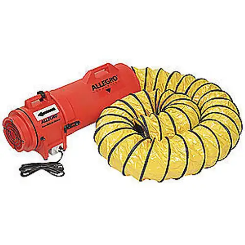 ALLEGRO Polyethylene Conf. Sp Fan Axial 15 ft. Duct 9533-15 Orange
