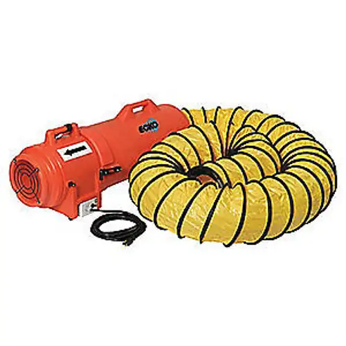ECKO Polyethylene Conf.Sp. FanAxialDuct 8 In1/3 HP K2015LAB Orange