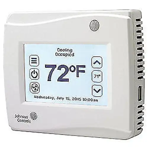 JOHNSON CONTROLS ThermostatPNPDehumid YesSensor Yes TEC3323-00-000 White
