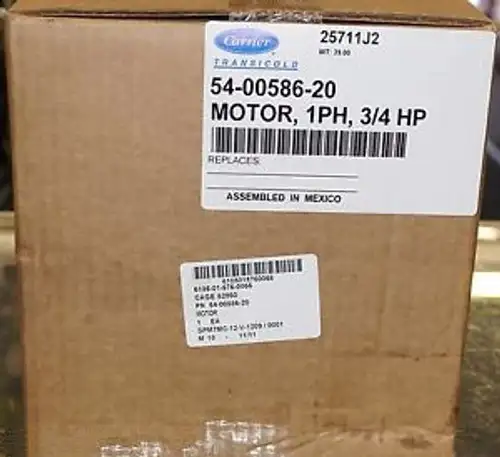 CARRIER TRANSICOLD 54-00586-20 CONDENSER FAN MOTOR 69NT40-489-100 REFRIGERATION
