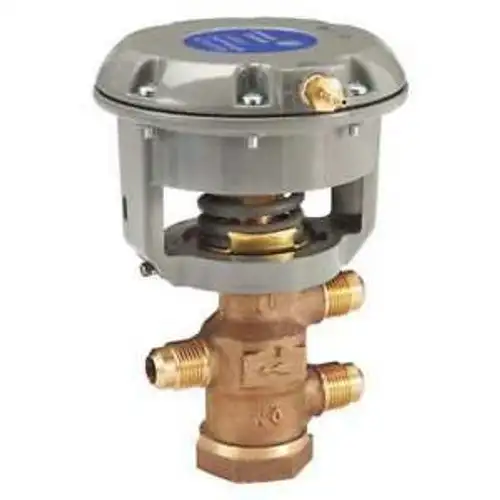 JOHNSON CONTROLS V-4332-1007 Pneumatic Flare Valve Brass 1/2 in. G7125781