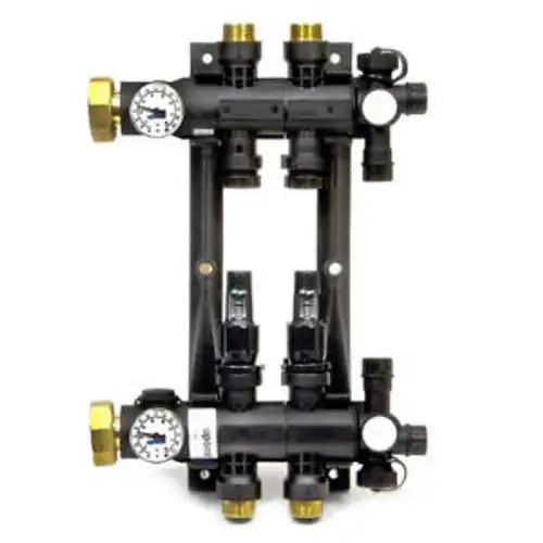 2-Loop EP Radiant Heat Manifold Assembly w/ Flow Meters