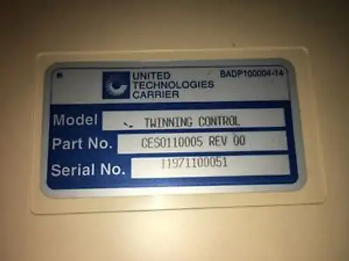 CES0110005-00 United Technologies Carrier Circuit Board Twinning Control