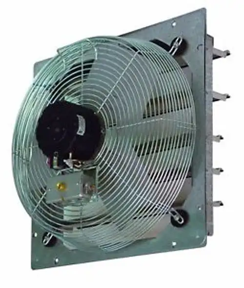 TPI Corporation CE12-DS Direct Drive Exhaust Fan Shutter Mounted Single Phase...