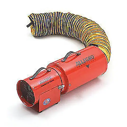 ALLEGRO Steel Conf. Sp Fan Axial 15 ft. Duct 9534-15 Orange