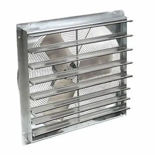 TPI 10 Shutter Mounted Direct Drive Exhaust Fan CE10-DS 1/12HP 680CFM