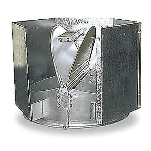 DAYTON Galvanized Steel Discharge Cap32-3/32 In. H38 In. W 4YM57