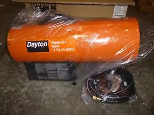 0661 Dayton -Torpedo Portable Gas Heater LP 120V 70k-125kBtuH - 3VE57