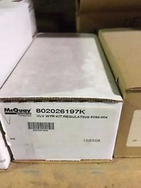 McQuay Water Regulating Valve Kit #265-004 802026197k