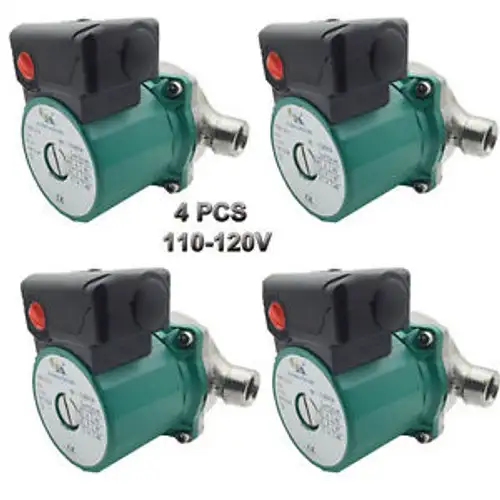 4 Pieces115V Circulator Pump NPT3/4 Hot Water Circulating Pump Stainless
