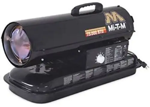 Mi-T-M Mh-0075-0M10 Kerosene Forced Air Space Heater 75000 Btu
