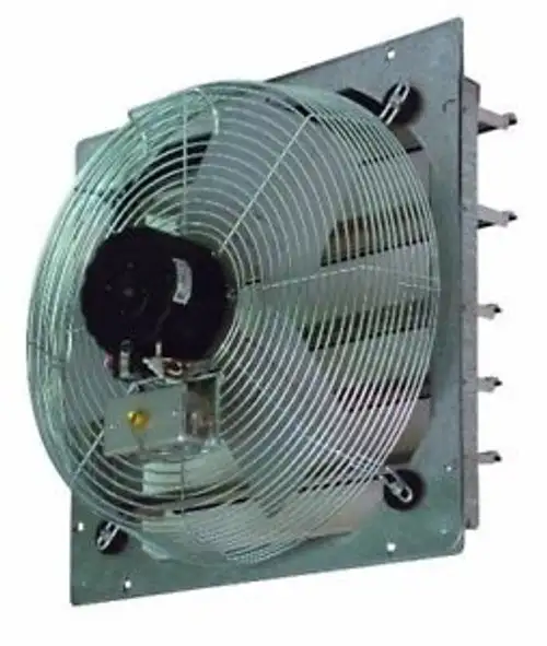 TPI Corporation CE18-DS Direct Drive Exhaust Fan Shutter Mounted Single Pha...