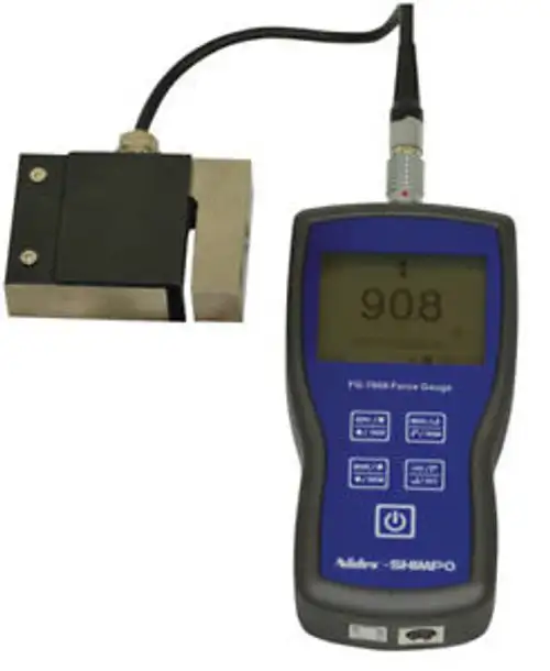Shimpo FG-7000L-R-100 Digital Force Gauge with Remote Ring Type Load Cell 22 klb