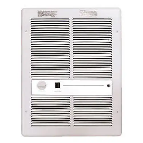 TPI H3317T2SRPW Fan Forced Wall Heater With Summer Fan Switch 240V 4800W Whit